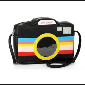 Retro Rainbow Camera Crossbody Bag Say Cheese